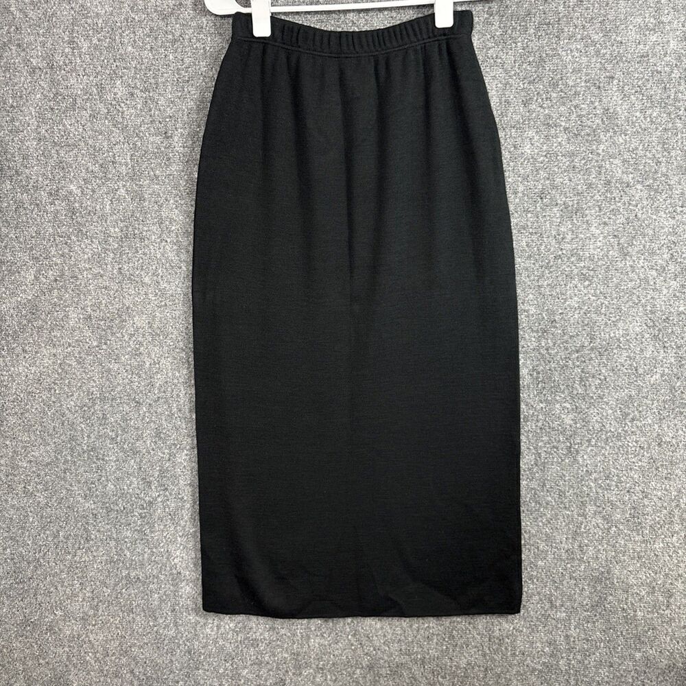 Plaza South Knits Skirt Womens Size PL Black Midi Capsule Fall Winter Staple